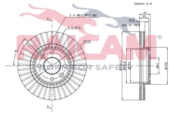 Stabdžių diskas RAICAM RD00659