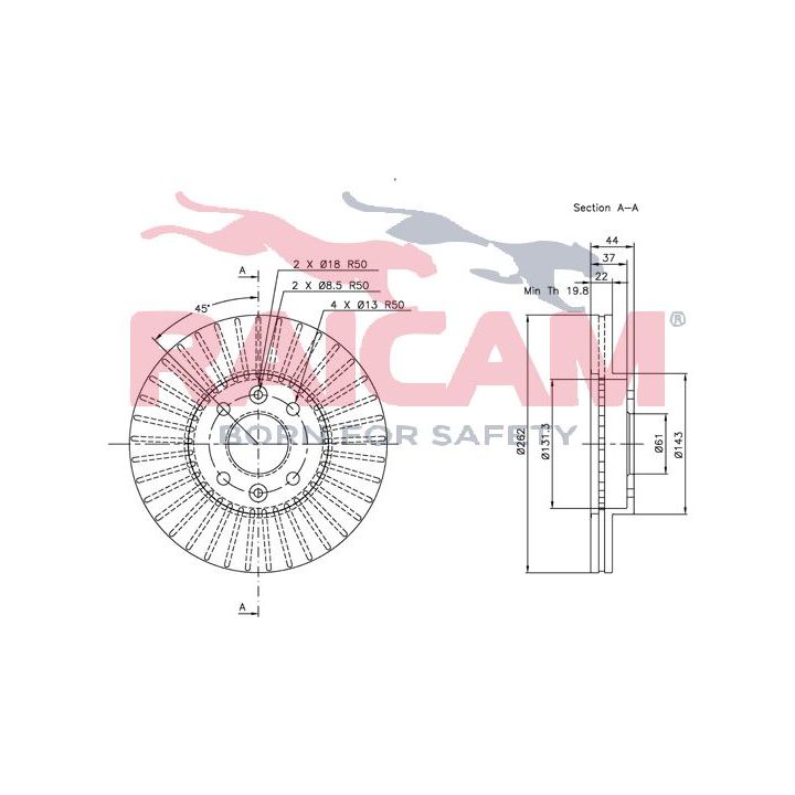 Stabdžių diskas RAICAM RD00660