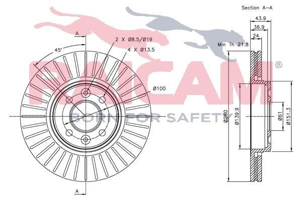 Stabdžių diskas RAICAM RD00668