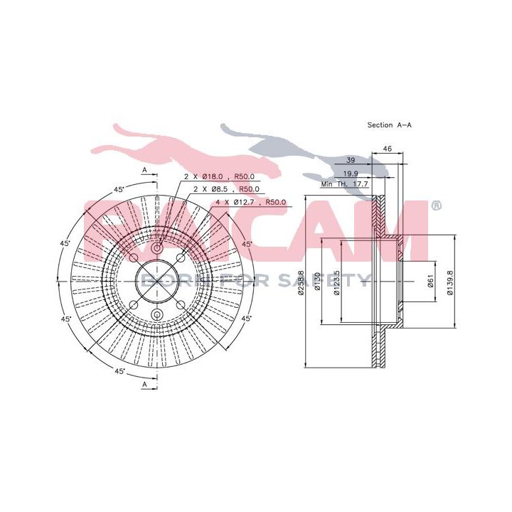 Stabdžių diskas RAICAM RD00671