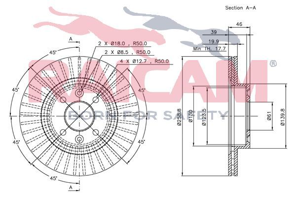 Stabdžių diskas RAICAM RD00671