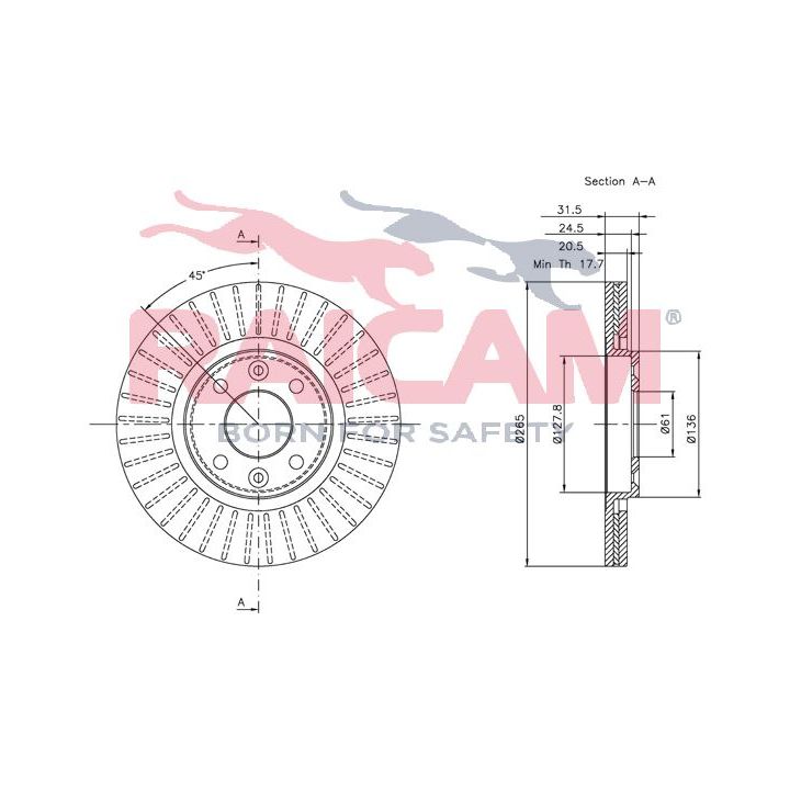 Stabdžių diskas RAICAM RD00675