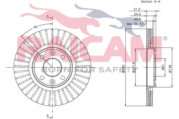 Stabdžių diskas RAICAM RD00675