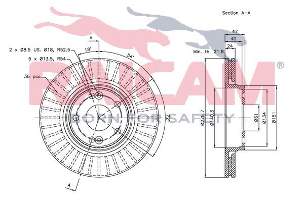 Stabdžių diskas RAICAM RD00677