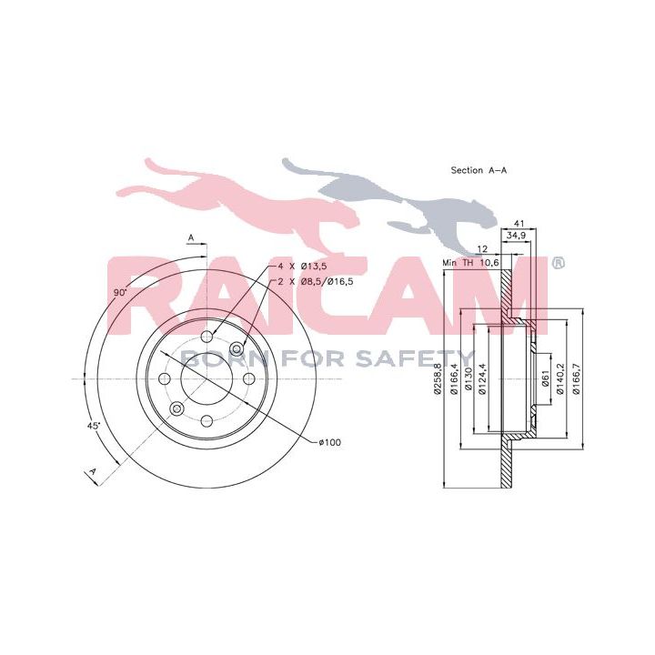 Stabdžių diskas RAICAM RD00685