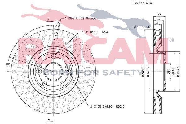 Stabdžių diskas RAICAM RD00687
