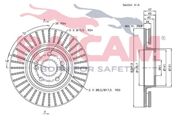 Stabdžių diskas RAICAM RD00693