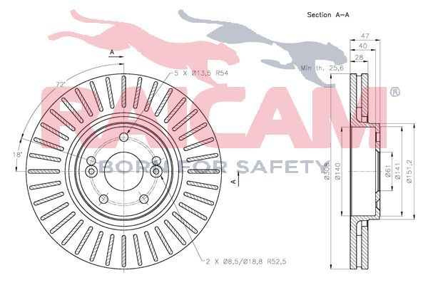 Stabdžių diskas RAICAM RD00695