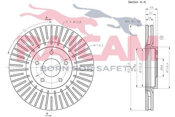 Stabdžių diskas RAICAM RD00702