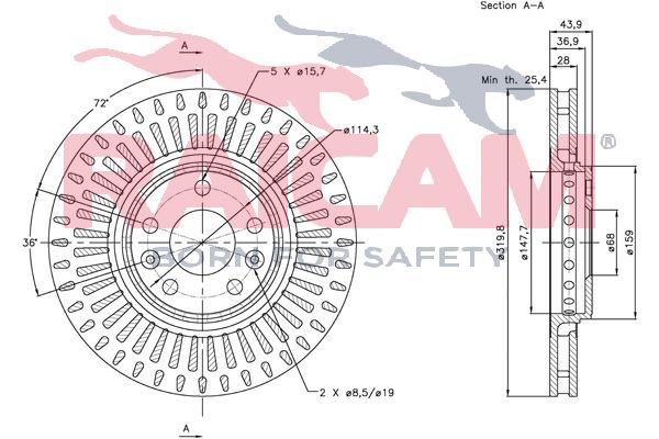 Stabdžių diskas RAICAM RD00703