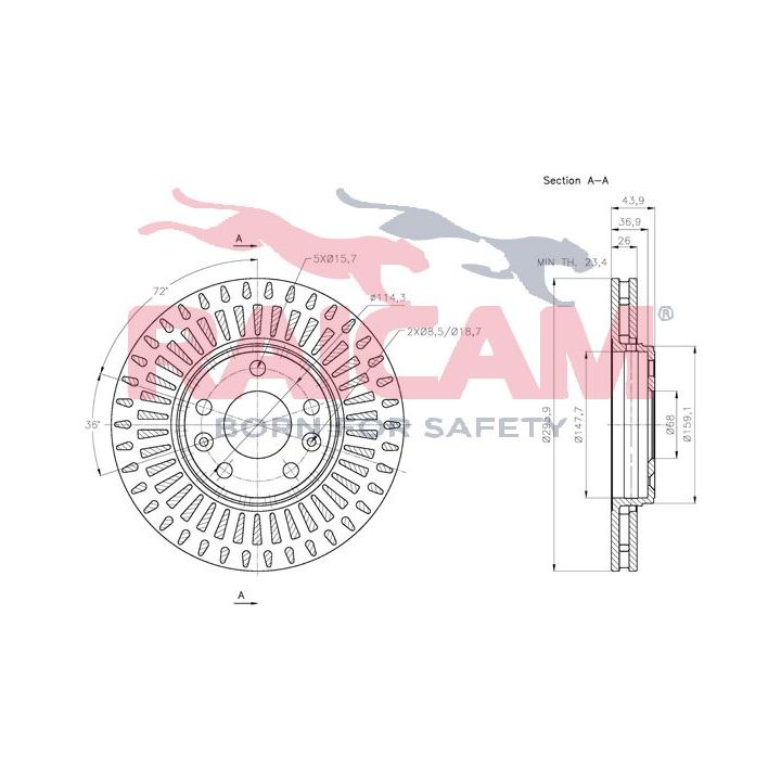 Stabdžių diskas RAICAM RD00705
