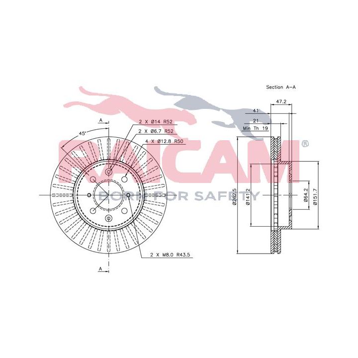 Stabdžių diskas RAICAM RD00710