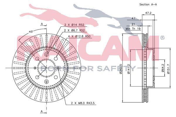 Stabdžių diskas RAICAM RD00710