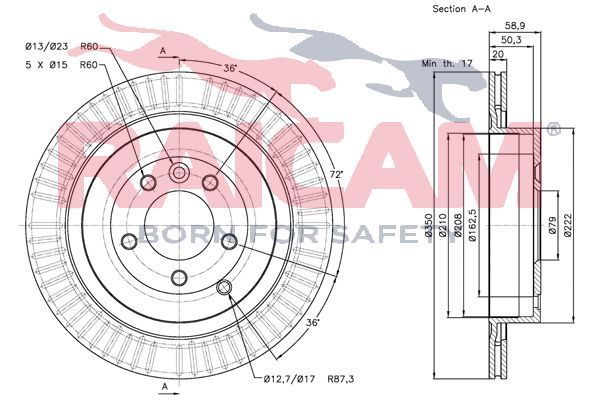Stabdžių diskas RAICAM RD00731