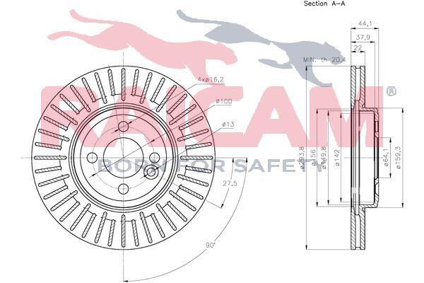 Stabdžių diskas RAICAM RD00735