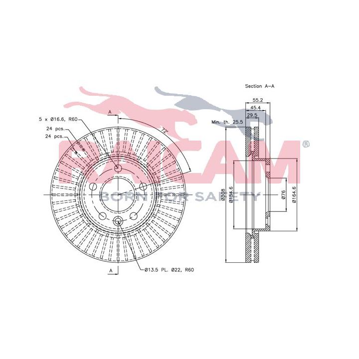 Stabdžių diskas RAICAM RD00920