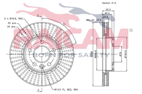 Stabdžių diskas RAICAM RD00920
