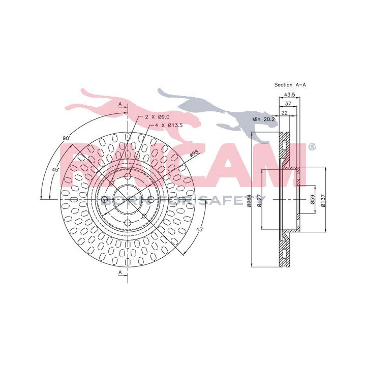 Stabdžių diskas RAICAM RD01048