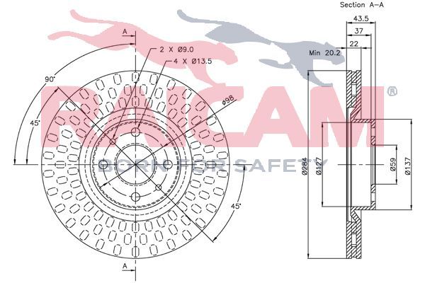 Stabdžių diskas RAICAM RD01048