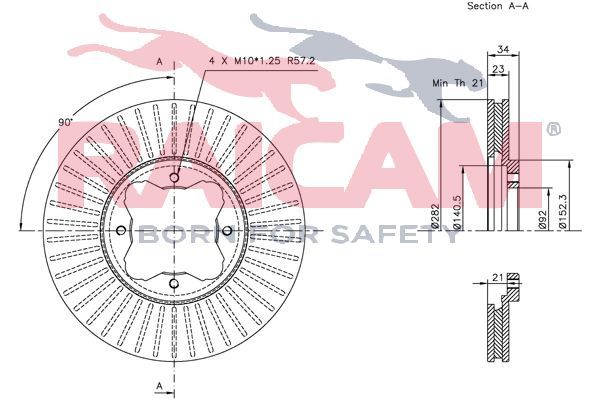 Stabdžių diskas RAICAM RD01063