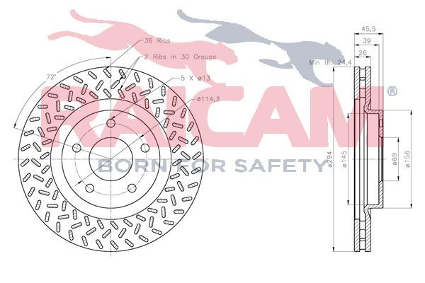 Stabdžių diskas RAICAM RD01177