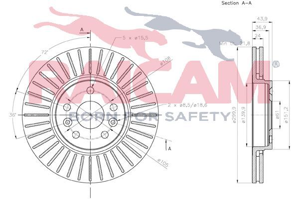 Stabdžių diskas RAICAM RD01181