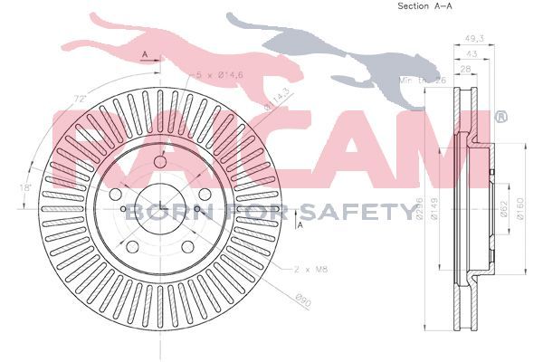 Stabdžių diskas RAICAM RD01187