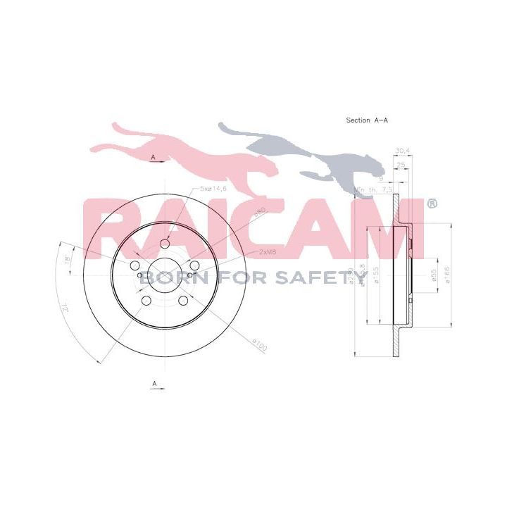 Stabdžių diskas RAICAM RD01219