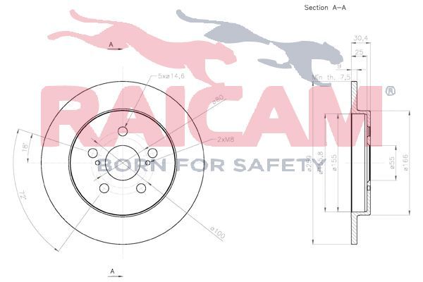 Stabdžių diskas RAICAM RD01219