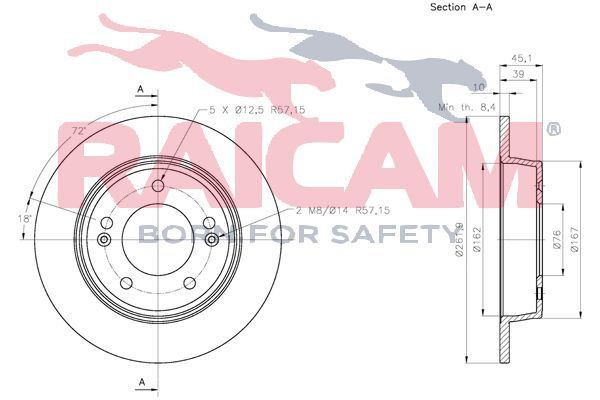 Stabdžių diskas RAICAM RD01230