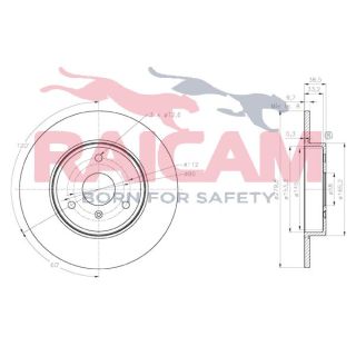 Stabdžių diskas RAICAM RD01247