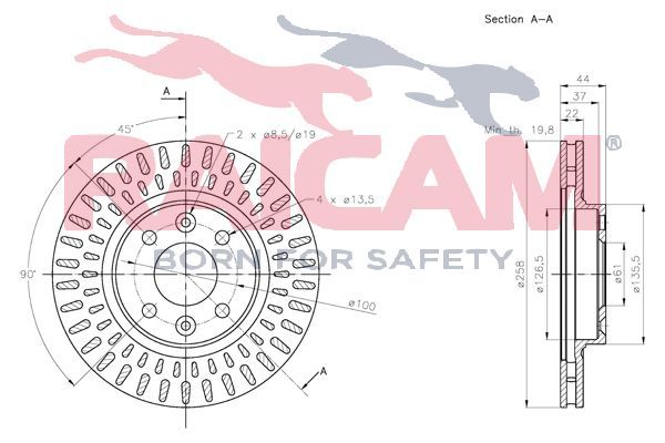 Stabdžių diskas RAICAM RD01266