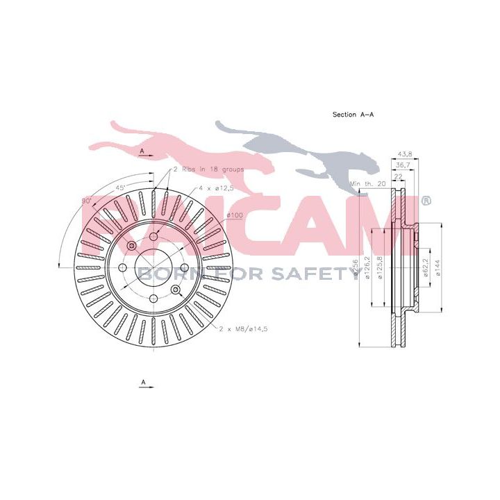 Stabdžių diskas RAICAM RD01270