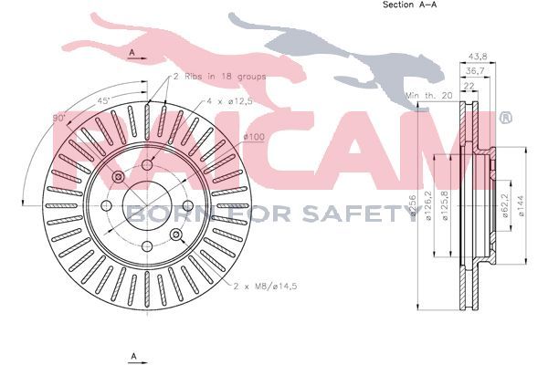Stabdžių diskas RAICAM RD01270