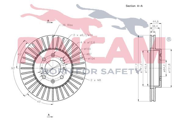 Stabdžių diskas RAICAM RD01277