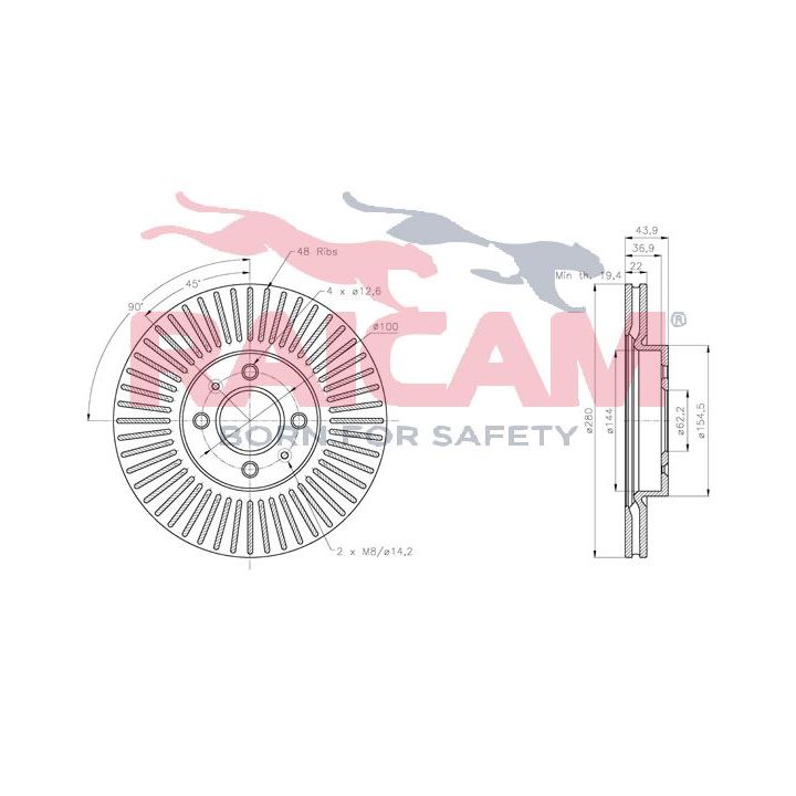 Stabdžių diskas RAICAM RD01303