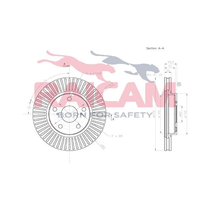 Stabdžių diskas RAICAM RD01310