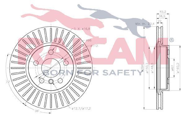 Stabdžių diskas RAICAM RD01320