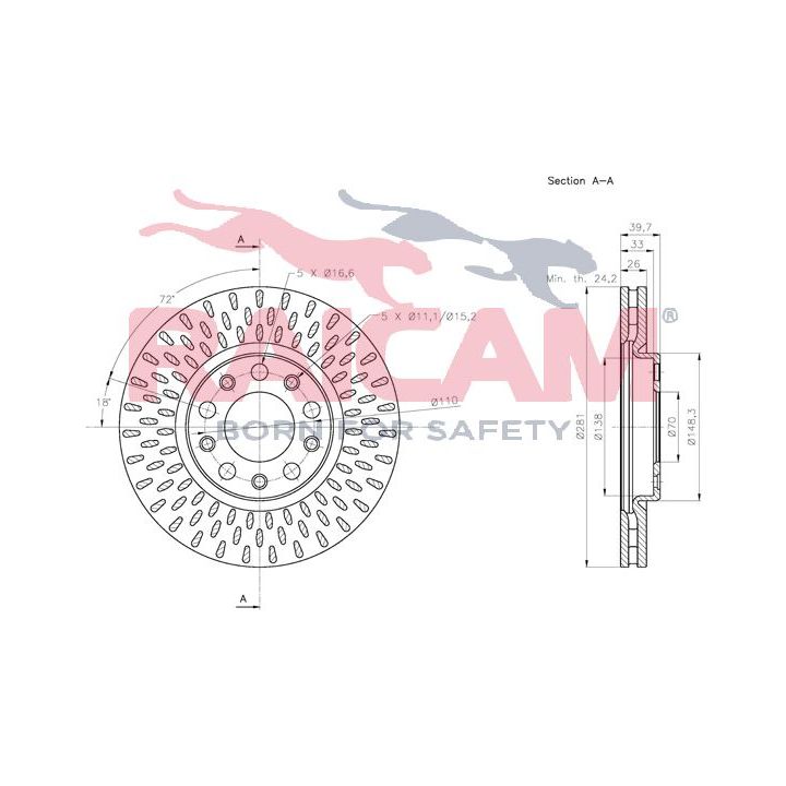 Stabdžių diskas RAICAM RD01336