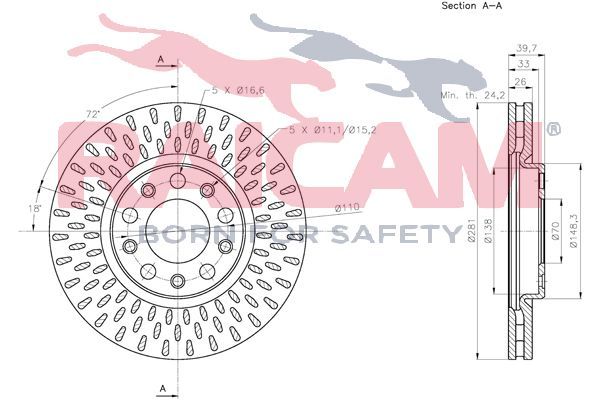 Stabdžių diskas RAICAM RD01336