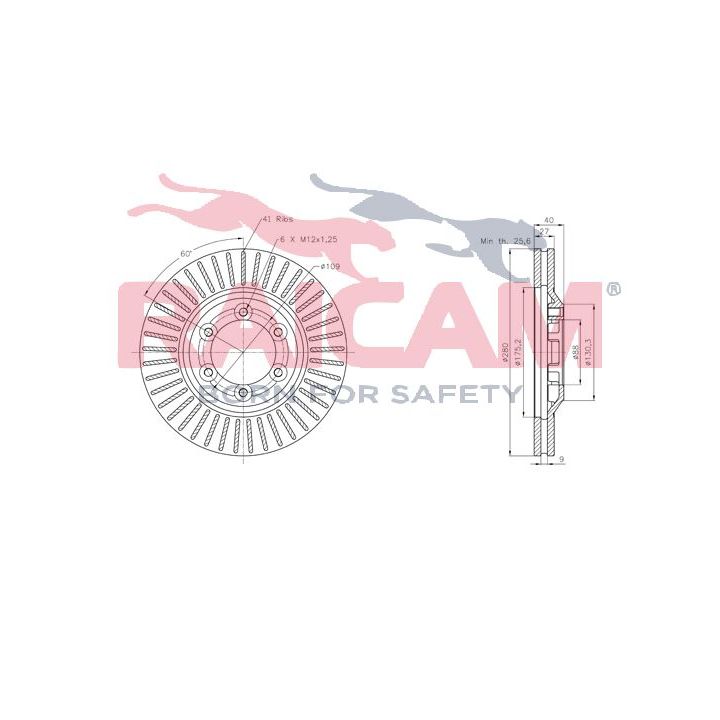 Stabdžių diskas RAICAM RD01349