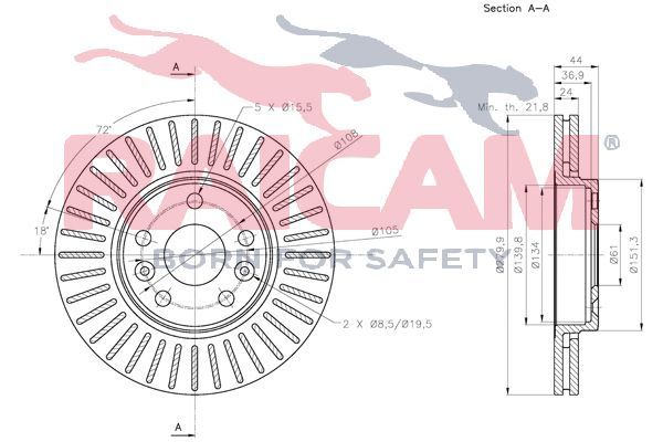 Stabdžių diskas RAICAM RD01358