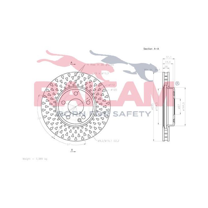 Stabdžių diskas RAICAM RD01361