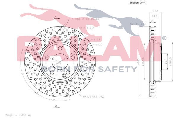 Stabdžių diskas RAICAM RD01361