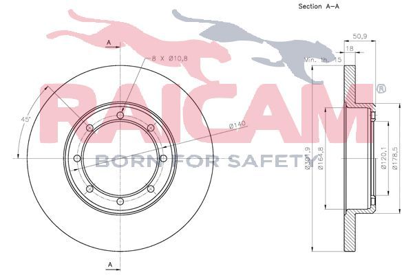 Stabdžių diskas RAICAM RD01367