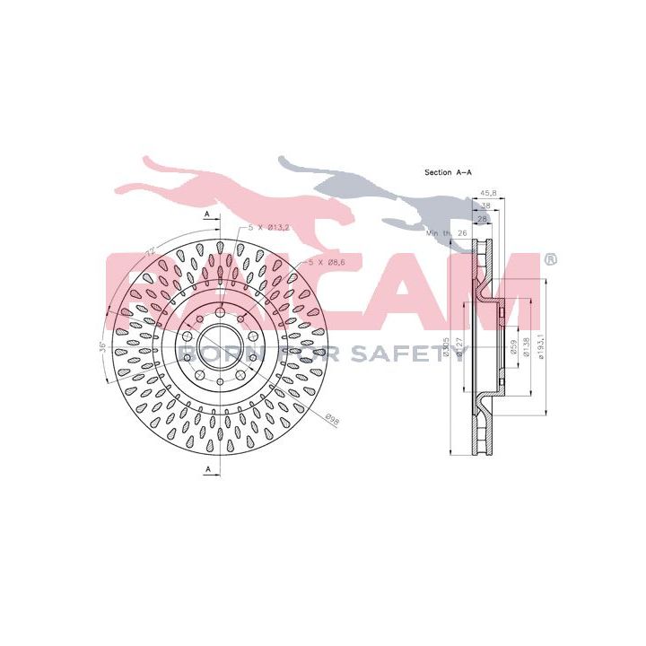 Stabdžių diskas RAICAM RD01371