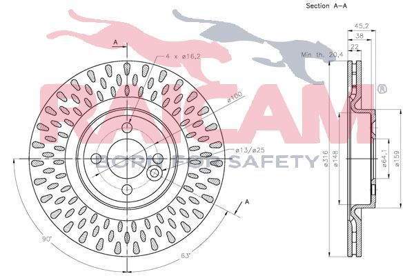 Stabdžių diskas RAICAM RD01374