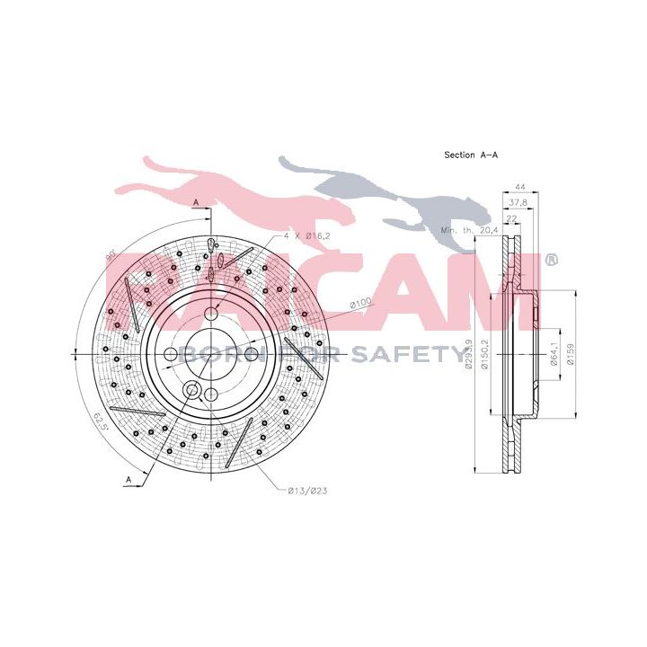 Stabdžių diskas RAICAM RD01386