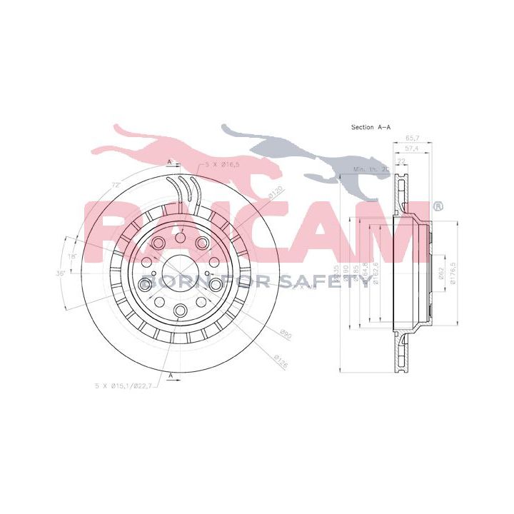 Stabdžių diskas RAICAM RD01400
