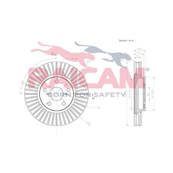 Stabdžių diskas RAICAM RD01410